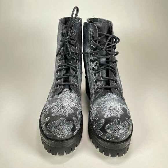 CAFèNOIR Women's Ankle boots In Black/Gray US 7 - Picture 1 of 6